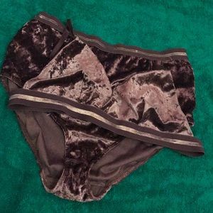 Two piece purple set.